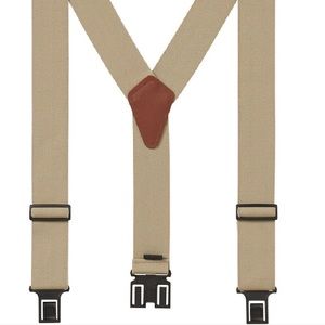 Original Perry Men’s Suspenders, Regular. Khaki. New in Packaging.